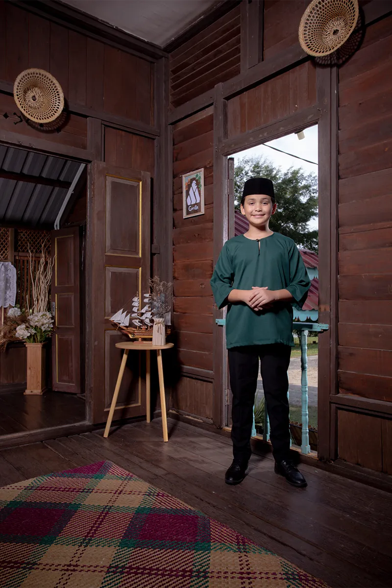 Emerald Green Kids 1 Kids Size - Emerald Green - Image 1