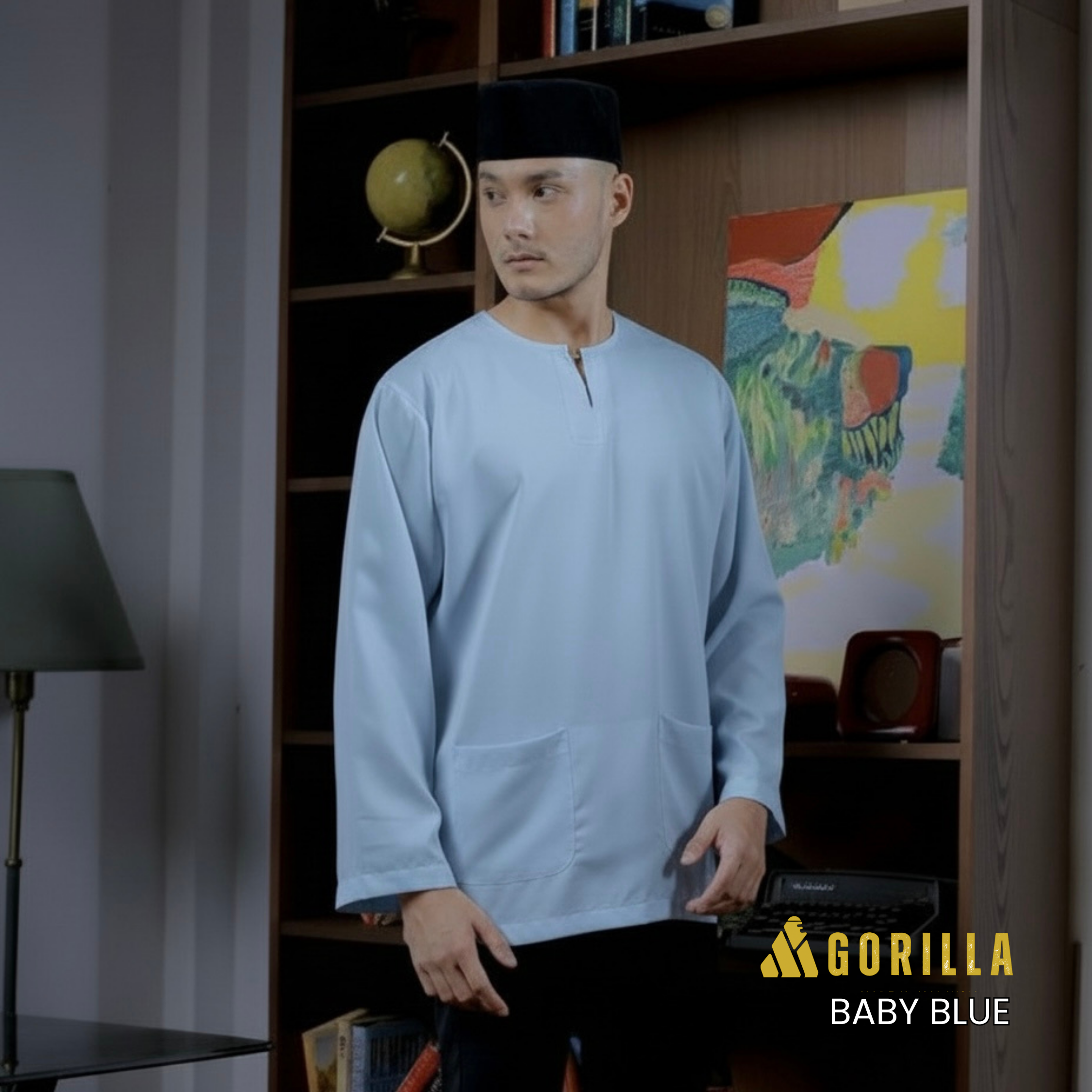 22 Baby Blue - Lengan Panjang - Image 1