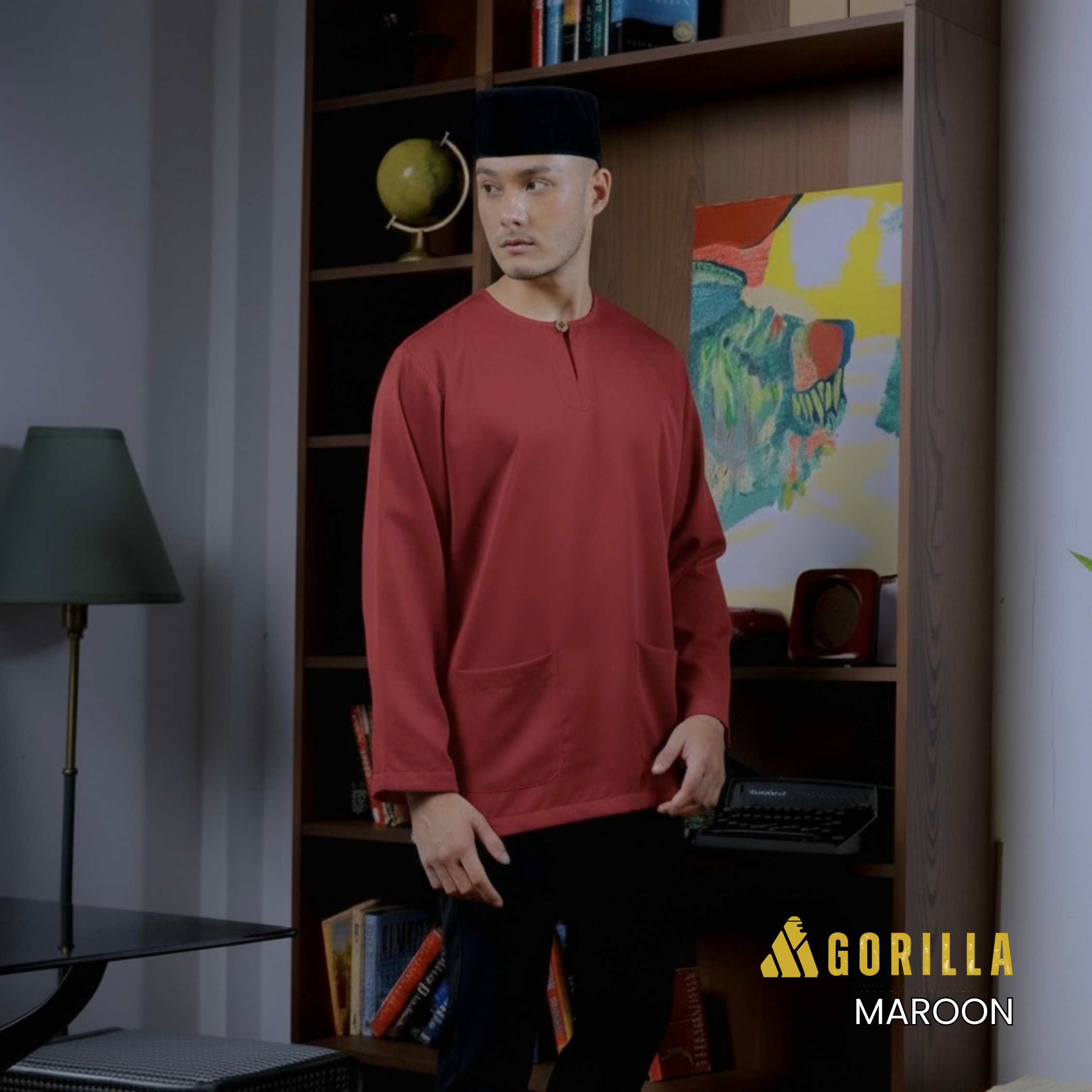 28 Maroon - Lengan Panjang - Image 1